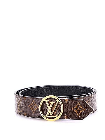 Louis Vuitton LV Circle Reversible Belt Monogram Canvas and Leather Medium (view 1)