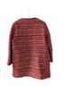 Massimo Dutti Tweed Red Black White Yellow Coat Size M - photo 2