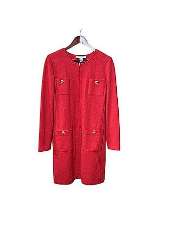 St. John Collection Santana Knit Tunic Sweater Wool Sweater (view 1)