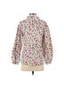 J.Crew Floral Multi Color Long Sleeve Blouse Size XS - photo 2