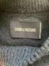 Zadig & Voltaire 100% Cashmere Graphic Color Block Stars Blue Pullover Sweater Size S - photo 3