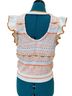 Lush Orange Ivory Pullover Sweater Size M - photo 2