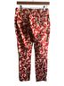 Anthropologie Animal Print Red White Casual Pants Size 0 - photo 2