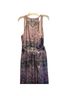 City Chic Print Pink Blue Casual Dress Size M - photo 2