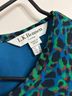 L.K. Bennett 100% Polyester Animal Print Multi Color Cocktail Dress Size 6 - photo 3