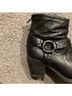 FRYE Solid Black Ankle Boots Size 8 - photo 4