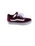 Vans Burgundy White Sneakers Size 6 1/2 - photo 1