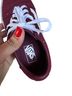 Vans Burgundy White Sneakers Size 6 1/2 - photo 3