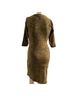 J. McLaughlin Animal Print Black Gold Cocktail Dress Size S - photo 2