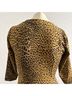 J. McLaughlin Animal Print Black Gold Cocktail Dress Size S - photo 7