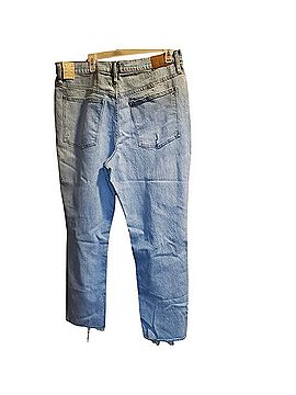 Madewell The High-Rise Slim Boyjean in Prentice Wash: Ripped Edition Jeans (view 2)