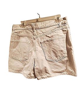 Reformation Amy Button Fly High Rise Jean Shorts Denim Shorts (view 2)