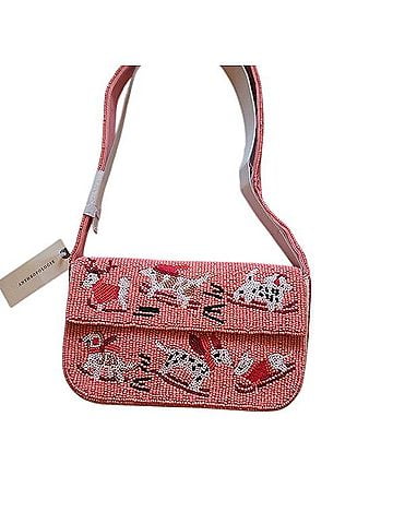 Anthropologie Fiona Beaded Bag – Dog on Sled Shoulder Bag (view 1)