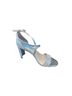 Betsey Johnson Silver Heels Size 7 1/2 - photo 1