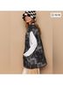 Pol 100% Nylon Paisley Gray Black Green Vest Size L - photo 13