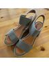 Mia 100% Elastic Green Tan Wedges Size 7 1/2 - photo 8