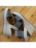 Mia 100% Elastic Green Tan Wedges Size 7 1/2 - photo 9