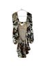 Katie May 100% Polyester Floral White Green Cocktail Dress Size M - photo 2