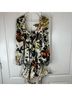 Katie May 100% Polyester Floral White Green Cocktail Dress Size M - photo 4