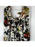 Katie May 100% Polyester Floral White Green Cocktail Dress Size M - photo 5