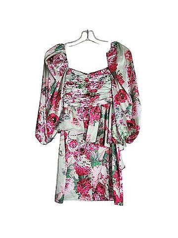 For Love & Lemons Robin Mini Puff Sleeve Casual Dress (view 2)