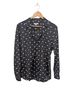 Equipment Hearts Black White Long Sleeve Button-Down Shirt Size M - photo 1