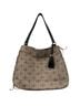 Stella & Dot 100% Raffia Black Ivory Leather Shoulder Bag Size 18 x 13.5 - photo 1