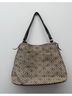 Stella & Dot 100% Raffia Black Ivory Leather Shoulder Bag Size 18 x 13.5 - photo 5