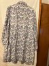 Oliphant 100% Cotton Floral Multi Color White Blue Active Dress Size L - photo 4