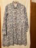 Oliphant 100% Cotton Floral Multi Color White Blue Active Dress Size L - photo 3