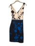 Ted Baker London Floral Blue White Black Cocktail Dress Size 2 - photo 2