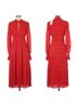 Tory Burch Solid Red Casual Dress Size 0 - photo 4