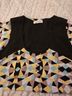 Calvin Klein Print Black Yellow Teal Sleeveless Top Size L - photo 3