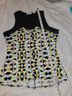 Calvin Klein Print Black Yellow Teal Sleeveless Top Size L - photo 7