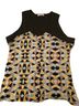 Calvin Klein Print Black Yellow Teal Sleeveless Top Size L - photo 1