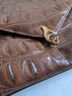 Caprice Animal Print Brown Leather Clutch One size - photo 4