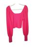 Free People Solid Pink Pullover Sweater Size M - photo 6