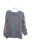 Talbots 100% Cotton Stripes Blue White Long Sleeve Blouse Size M - photo 1