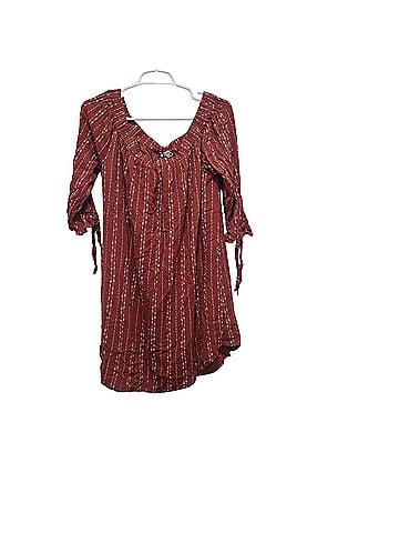 Miss Me Boho Peasant Mini  / Tunic (Style MBD484L) Casual Dress (view 1)