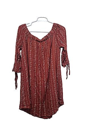 Miss Me Boho Peasant Mini  / Tunic (Style MBD484L) Casual Dress (view 2)