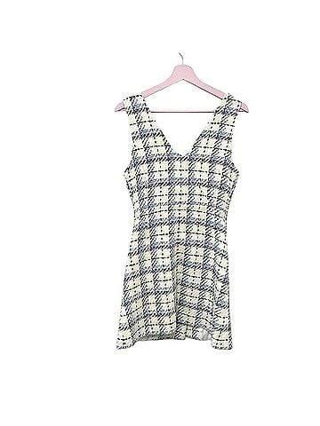 Karen Millen Check Button Sleeveless Mini Dress Casual Dress (view 2)