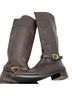 Tory Burch 100% Leather Solid Brown Boots Size 7 - photo 1