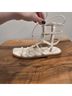 Stuart Weitzman 100% Leather Solid White Sandals Size 5 1/2 - photo 7