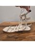 Stuart Weitzman 100% Leather Solid White Sandals Size 5 1/2 - photo 9