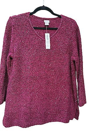 Chico's Shine V Neck Pullover Sweater (view 1)
