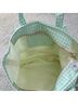 Stoney Clover Lane Checkered-gingham Multi Color Green White Tote One size - photo 4
