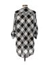 Kaari Blue Checkered-gingham Black White Long Sleeve Button-Down Shirt Size L - photo 2