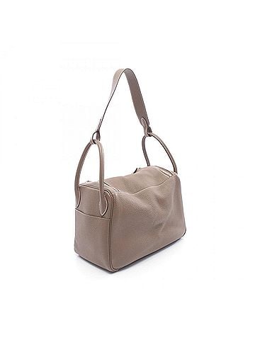 Hermès Hermes Lindy 30 Shoulder Bag/Handbag, Leather, Taurillon Clemence, Women's, Gray, 073426CK (view 2)
