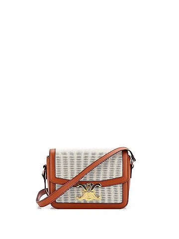 Céline Triomphe Shoulder Bag Canvas with Leather Teen (view 1)