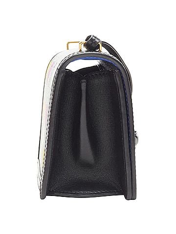 Loewe rare LOEWE Barcelona black leather neon heart print crossbody bag (view 2)